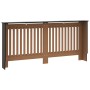 Cubierta para radiador MDF negro 172x19x81,5 cm