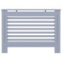 Cubierta para radiador MDF gris antracita 112x19x81,5 cm