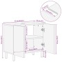 Mueble de Lavabo para Baño Marrón Madera maciza de Acacia