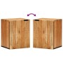 Mueble Colgante para Baño Marrón Madera maciza de Acacia
