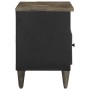 Mueble de TV madera maciza de mango negro 80x33x46 cm en Muebles TV | Comprar online en Foro24