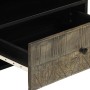 Mueble de TV madera maciza de mango negro 80x33x46 cm en Muebles TV | Comprar online en Foro24