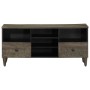 Mueble de TV madera maciza de mango negro 100x33x46 cm en Muebles TV | Comprar online en Foro24
