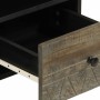 Mueble de TV madera maciza de mango negro 100x33x46 cm en Muebles TV | Comprar online en Foro24