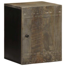 Armario de baño de pared madera maciza de mango 38x33x48 cm Armario de baño de pared madera maciza de mango 38x33x48 cm