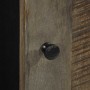 Armario de baño de pared madera maciza de mango 38x33x48 cm