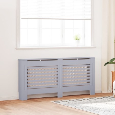 Cubierta para radiador MDF gris antracita 172x19x81,5 cm