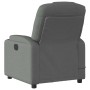 Sillón de masaje reclinable de tela gris oscuro