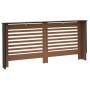 Cubierta para radiador MDF negro 172x19x81,5 cm