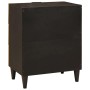 Mesa de Noche con cajón Negro y dorado 50 x 33 x 60 cm