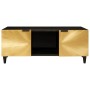 Mesa de Café Negro y dorado 100 x 54 x 40 cm