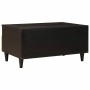 Mesa de Café with Drawer Negro y dorado 80 x 54 x 40 cm
