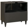 Mueble de lavabo con estante Negro y dorado 62 x 33 x 58 cm