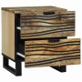Armario de Noche Marrón 40 x 33 x 46 cm madera maciza de mango