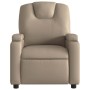 Sillón de masaje reclinable cuero sintético color capuchino