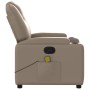 Sillón de masaje reclinable cuero sintético color capuchino