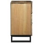 Armario de Noche Marrón 50 x 33 x 60 cm madera maciza de mango