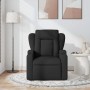 Sillón reclinable de masaje de tela negro