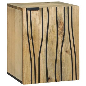 Armario de Lavabo con estante Marrón y Negro 38 x 33.5 x 48 cm