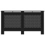 Cubierta para radiador MDF negro 152x19x81,5 cm