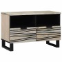 Armario de TV Blanco 70 x 33 x 46 cm madera maciza de mango