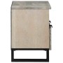 Armario de TV Blanco 70 x 33 x 46 cm madera maciza de mango