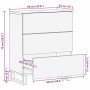 Vitrina 60 x 33.5 x 75 cm Madera maciza de Mango
