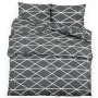 Graues Bettbezug-Set aus Baumwolle, 140 x 200 cm von vidaXL, Bettbezüge - Ref: Foro24-136049, Preis: 24,28 €, Rabatt: %