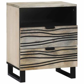 Armario de Noche con cajón y negro 50 x 33 x 60 cm Armario de Noche con cajón y negro 50 x 33 x 60 cm