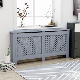 Cubierta para radiador MDF gris antracita 172x19x81,5 cm