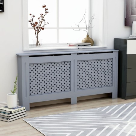 Cubierta para radiador MDF gris antracita 172x19x81,5 cm