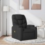 Sillón reclinable de masaje de tela negro