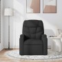 Sillón reclinable de masaje de tela negro