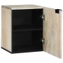 Mueble de lavabo con estante Marrón y Negro 38 x 33.5 x 48 cm