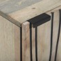 Mueble de lavabo con estante Marrón y Negro 38 x 33.5 x 48 cm