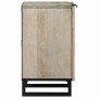 Gabinete de Baño con estante Marrón y Negro 38 x 33.5 x 58 cm