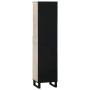 Gabinete de Baño con estante Marrón y Negro 38 x 33 x 160 cm