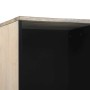 Gabinete de Baño con estante Marrón y Negro 38 x 33 x 160 cm