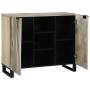 Aparador Blanco 90 x 33 x 75 cm madera maciza de mango