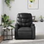 Sillón de masaje reclinable cuero sintético negro