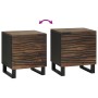 Armario de Noche 2 pcs Nogal 40 x 33 x 46 cm