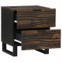 Armario de Noche Nogal 40 x 33 x 46 cm madera maciza de mango