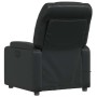 Sillón de masaje reclinable cuero sintético negro