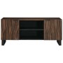 Gabinete de TV Marrón 105 x 33 x 46 cm madera maciza de mango