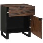 Armario de Noche Nogal 50 x 33 x 60 cm madera maciza de mango