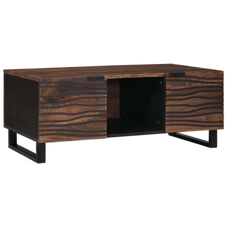 Mesa de Café Marrón y Negro 100 x 54 x 40 cm
