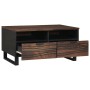 Mesa de Café with Drawer Marrón y Negro 80 x 54 x 40 cm