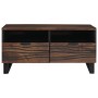 Mesa de Café with Drawer Marrón y Negro 80 x 54 x 40 cm