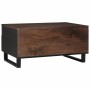 Mesa de Café with Drawer Marrón y Negro 80 x 54 x 40 cm