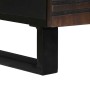 Mesa de Café with Drawer Marrón y Negro 80 x 54 x 40 cm